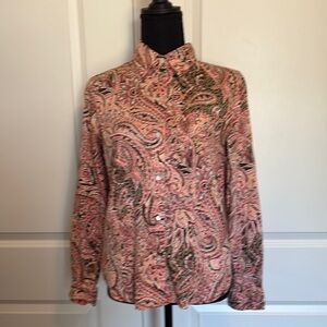 Editions by Chicos Paisley Button-Up Women's‎ Top
